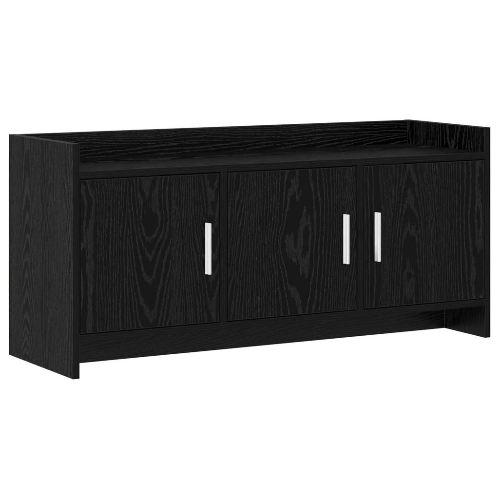 TV Cabinet 102 x 33 x 47 cm Black Oak Particleboard