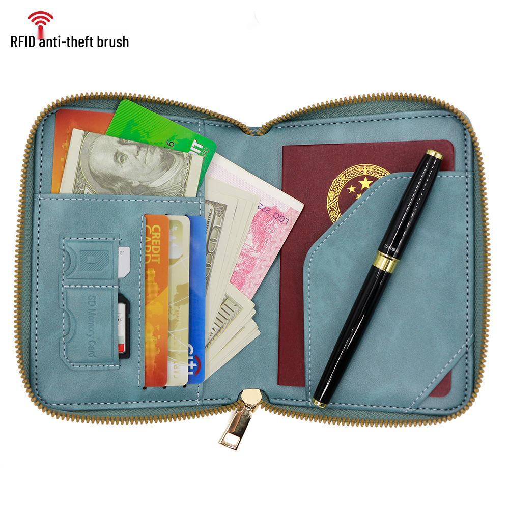 New RFID-Protected Anti-Theft Passport Wallet: Cross-Border Travel Document Organizer