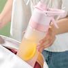 700ml Gradient Sport Water Bottle Travel Outdoor Fitness Water Cup Large Capacity Spray Bottle Drinkware