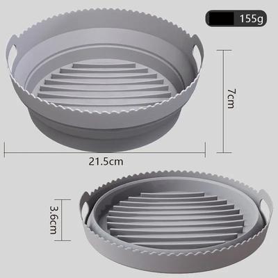 Air Fryer Silicone Baking Tray a Variety of Rectangular Round Silicone Pad Foldable Factory Wholesale. YLE566