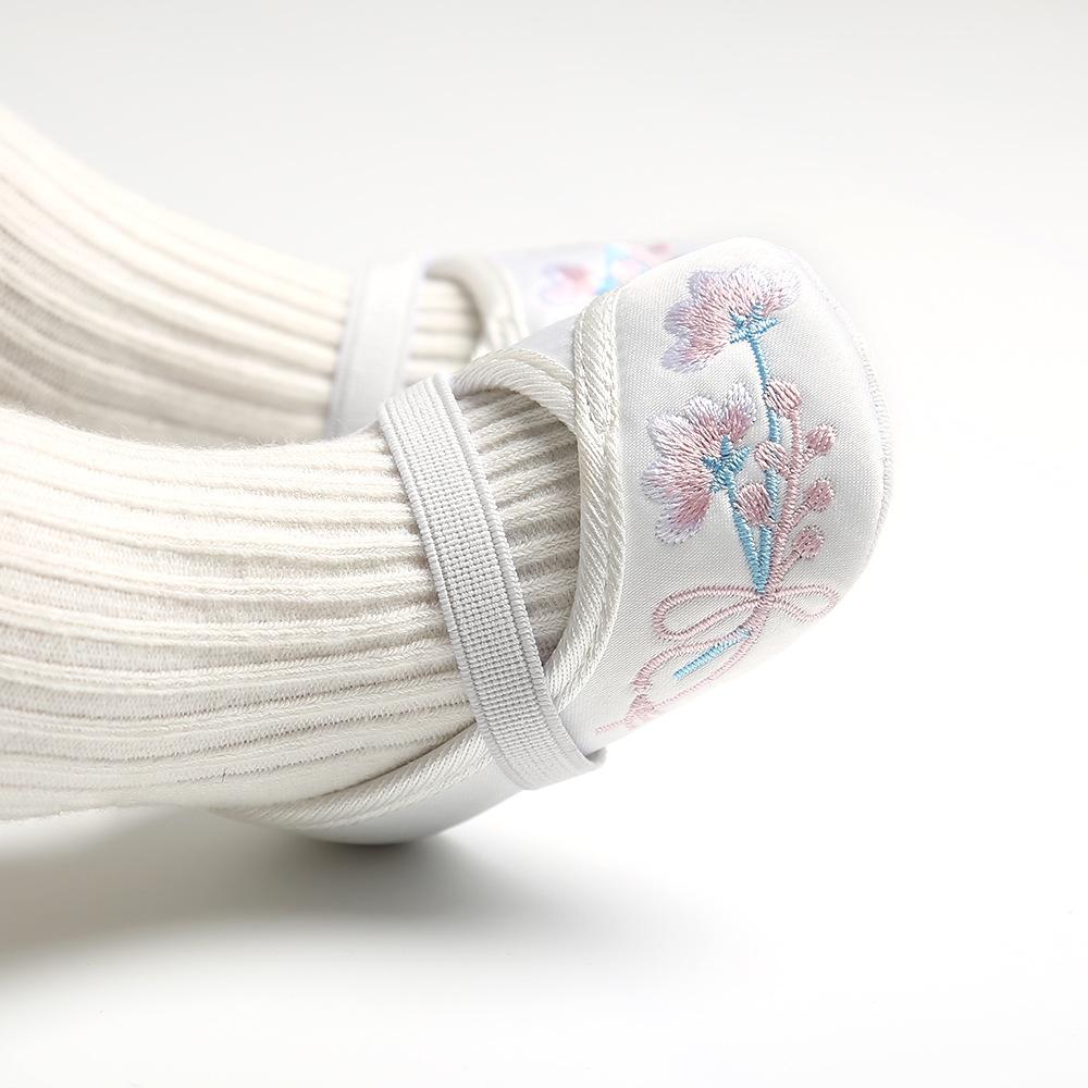 MYGGPP bestickte Baby-Prinzessinnenschuhe, Babyschuhe, weiche Sohlen für Kleinkinder