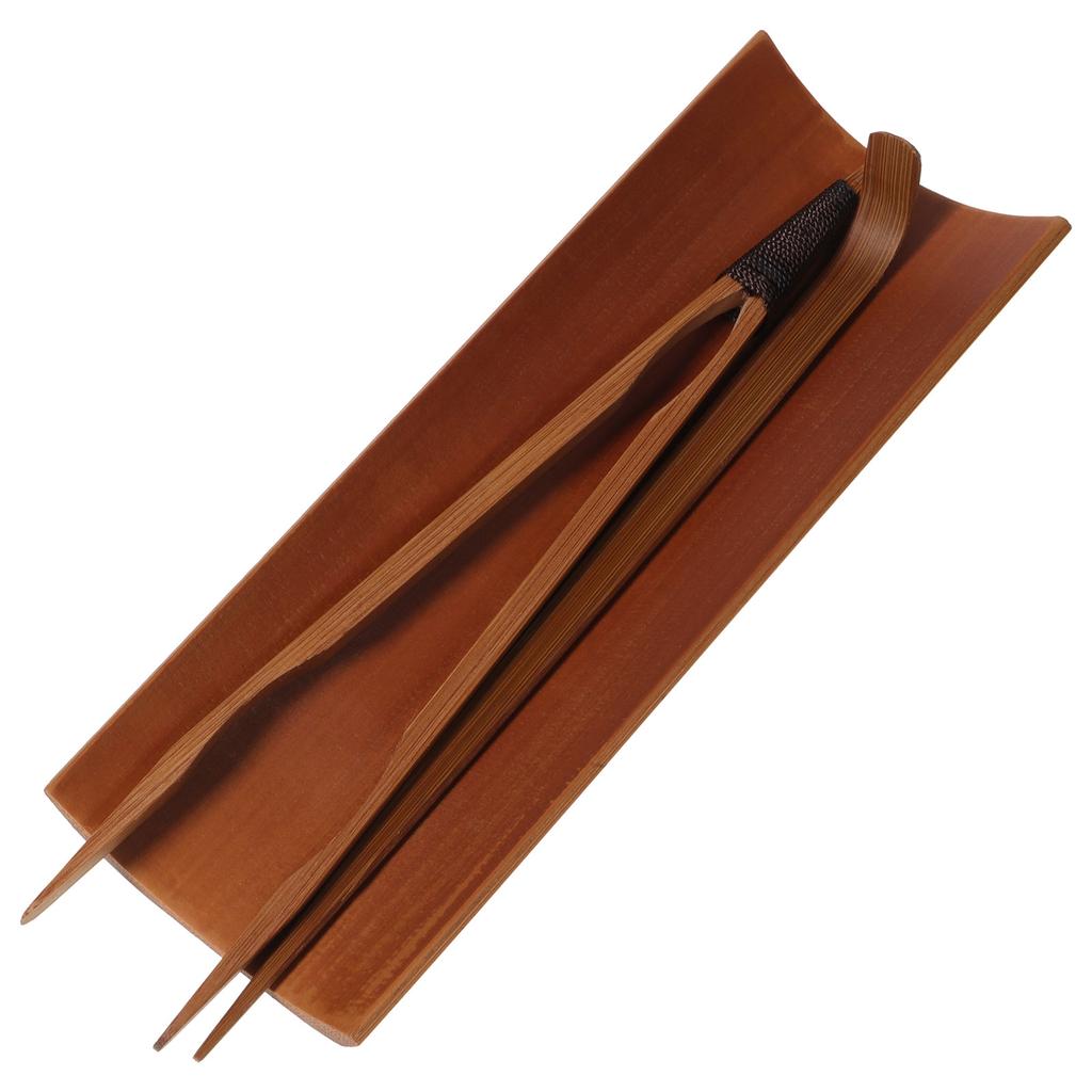 Tea Spoons Set Accessories for Lovers Gift Chinese Tong Ceremony Gongfu Utensils Loose Scoop Light Brown