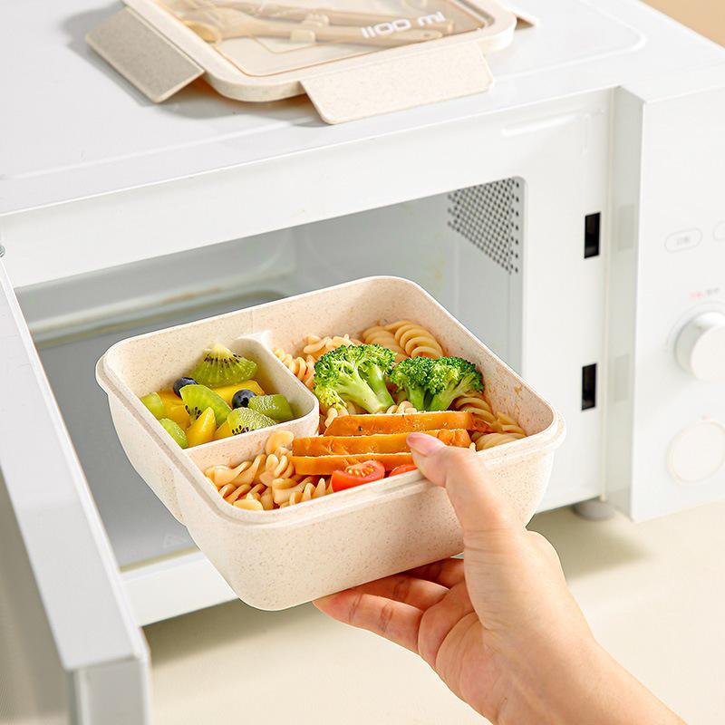 Microwave-Safe Portable Bento Box for Office Workers and Students