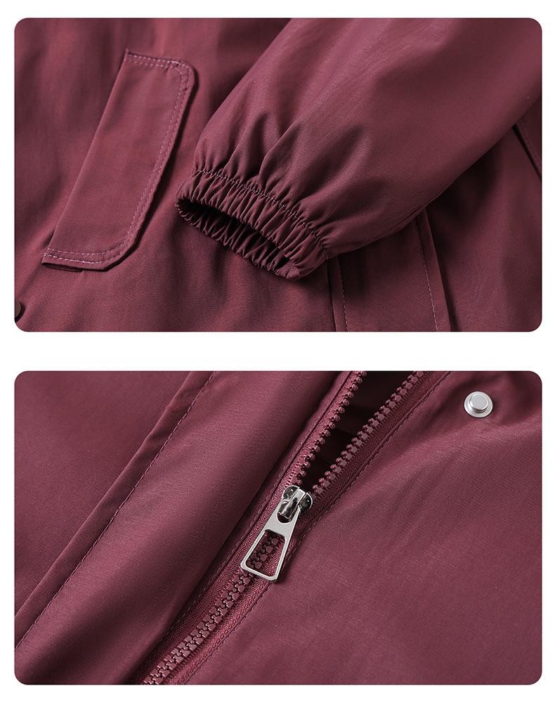 Lapel Spring Jacket for Women 50+: Casual Long Sleeve Outfit for Middle-Aged & Elderly