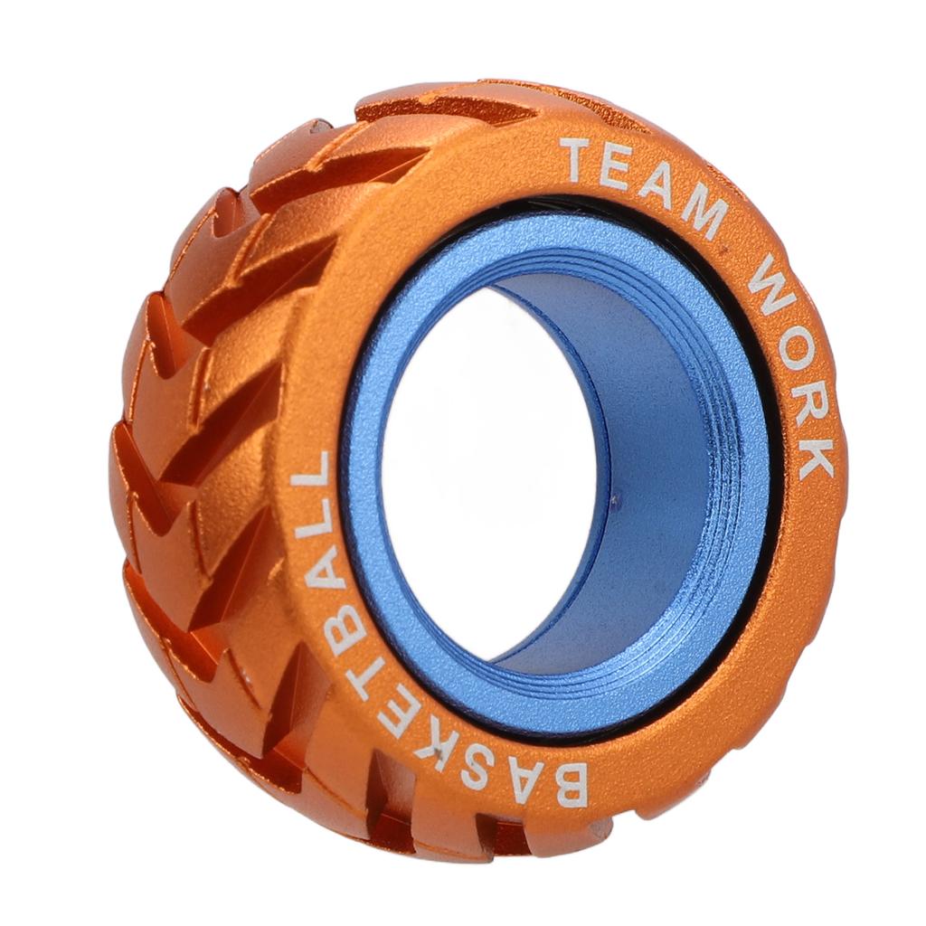 Stress Relief Haptic Slider Ring Dual Color Metal Ratchet Sensory Rotating Coin Block ADHD Slider