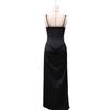 2026 European Style Spring Solid Color Sleeveless Slim-fit Pleated Square Neck Dress