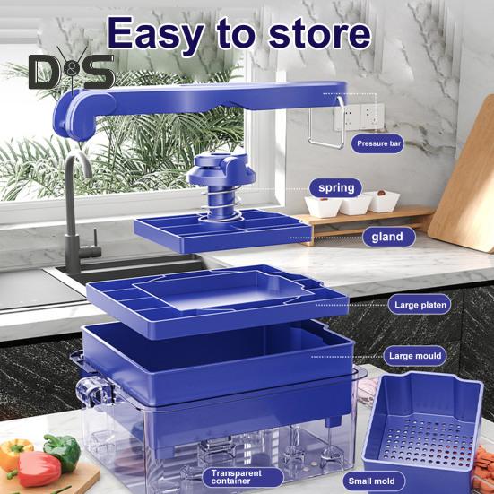 2 az 1 -ben tofu készítő élelmiszer -minőségű anyag tofu sajtó mosogatógép biztonságos sajt tofu készítő sajtó penész diy konyha szerszám