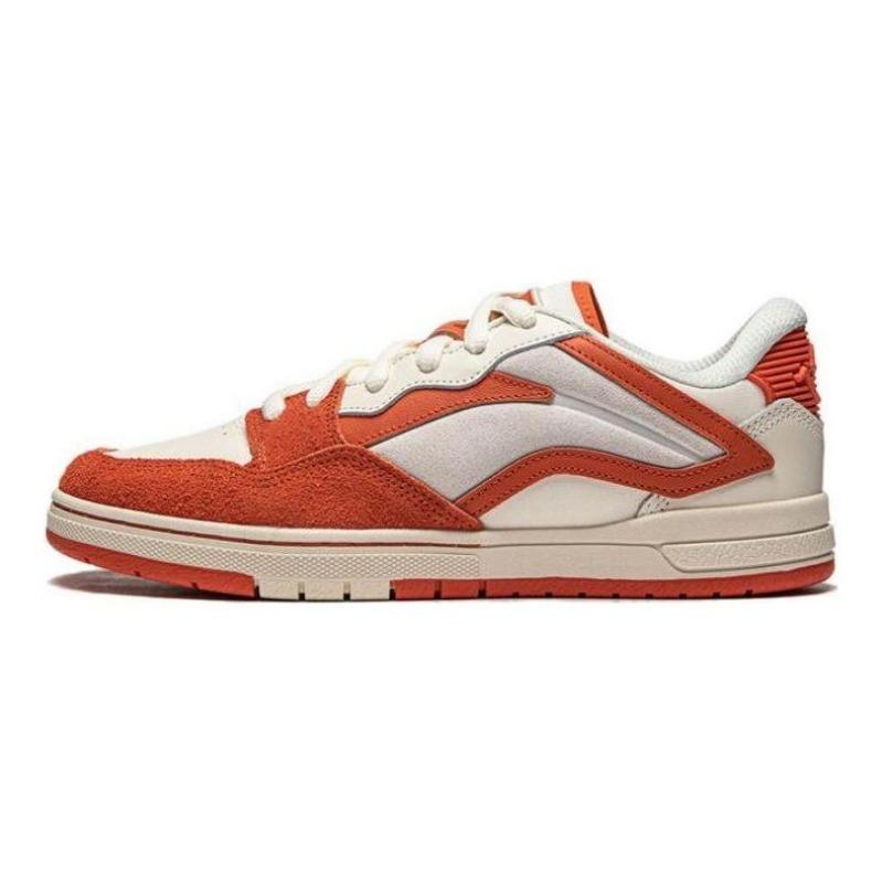 Li-Ning Weiwu PRO S men s retro low top skate shoes non-slip orange white AEPU017-5 44