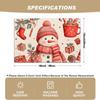 4/6pcs Christmas Themed Placemats, Featuring Snowman, Christmas Stocking, Gift Box, Candy Cane, Hot Cocoa Mug, and Holly Leaf Designs, Ideal for Holid