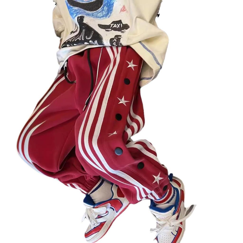 Frühlings- & Herbst-Jungen-Freizeit-Sporthose - Lockerer Schnitt Hip-Hop-Stil für mittlere und große Kinder