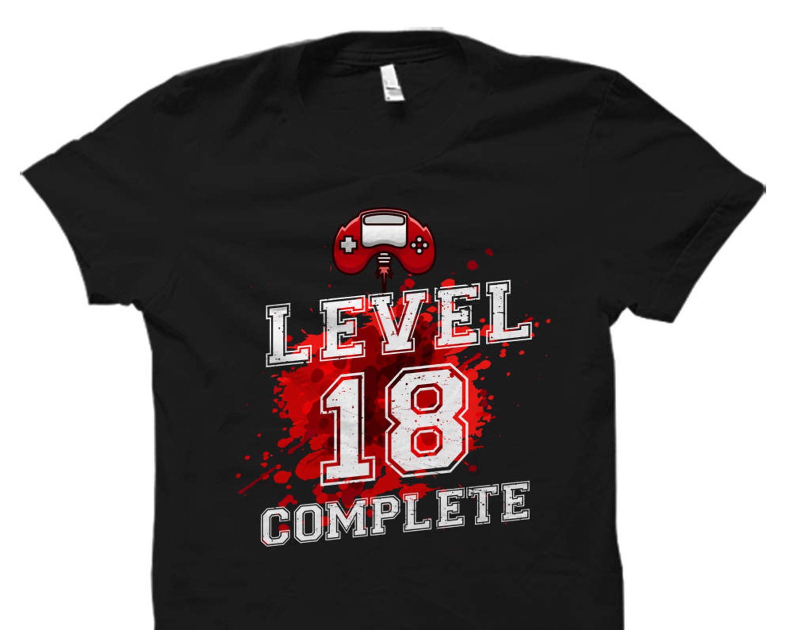 Level 18 Shirt. 18th Birthday Shirt. 18 Birthday Gift. Birthday Gamer. Eighteen Birthday Shirt. Funny Birthday Shirt. Teenager #OS783 M