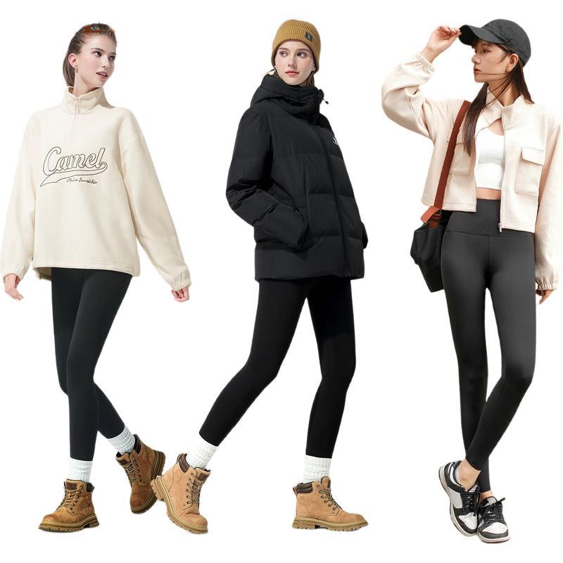 Camel Women's High-Waist Thermal Sports Leggings