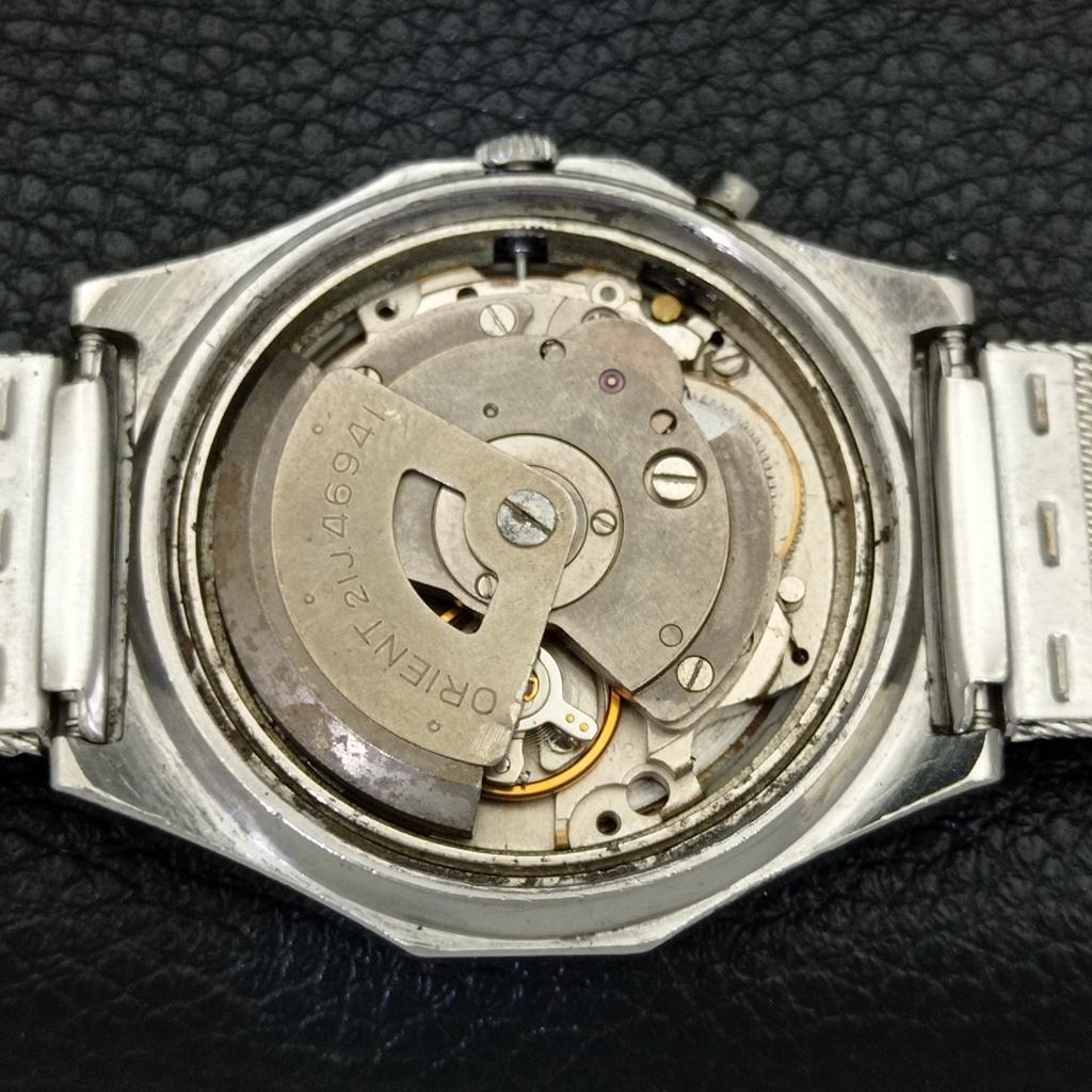 VINTAGE ORIENT CRYSTAL AUTOMATIC JAPAN MENS ORIGINAL DIAL WATCH a500747-5 R154-a500747