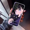 Anime Girls Cute Black Cat Phone Case For Samsung Galaxy A17 A57 A37 A16 A26 A36 A56 A15 A25 A35 A55 A14 A13 A54 A53 A34 A24 A33