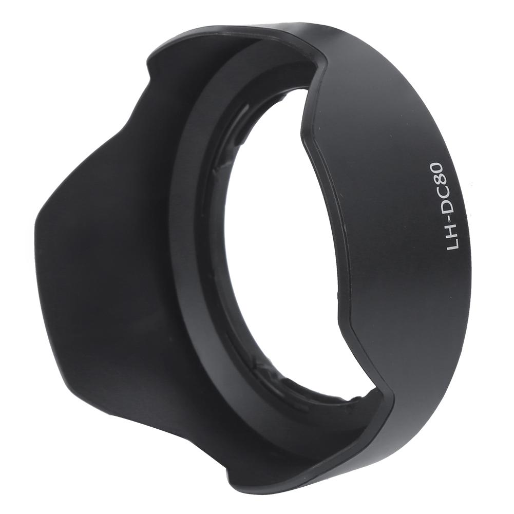 LHDC80 Plastic Black Camera Mount Lens Hood for Canon PowerShot G1X Mark II  Camera Lens