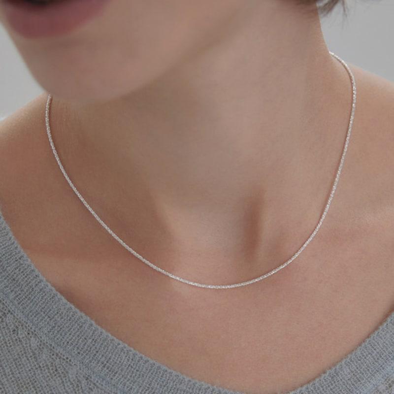 

byweekend Tassel necklace_silver silver