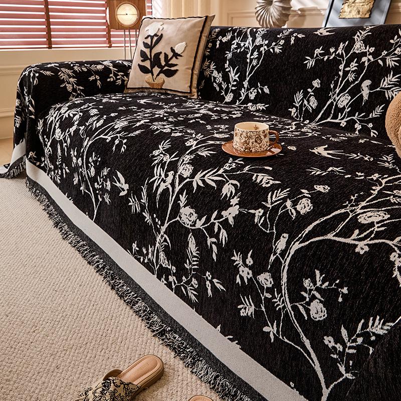 

Роскошный Ретро Чехол на Диван из Шенилла - Всесезонный, Защита от Царапин, Французский Дизайн 180*230cm Two-Seater