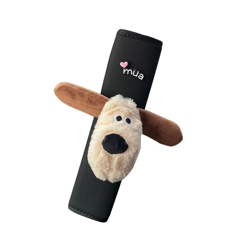 Cartoon Cute Bear Car Safety Belt Shoulder Pad Cover Internet Celebrity Goddess Style Car Interior Ornaments Car Safety Belt Cover Female