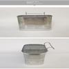 Stainless Steel 2-Compartment Chopstick Holder With Perforated Drain, Thickened Edges For Kitchen Utensil Storage