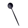 Long Stainless Steel Ice Teaspoons Coffee Soup Tea Spoons Colorful , Black, as described