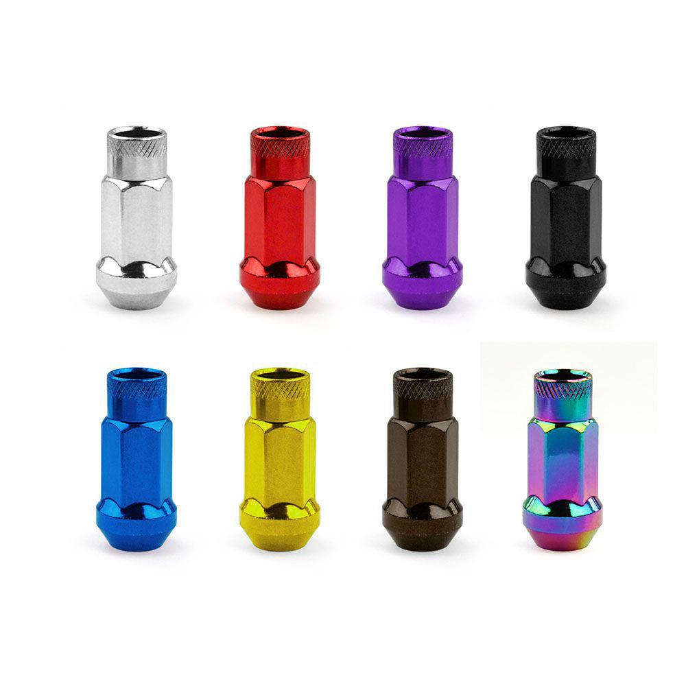 Car Modification Screws Wheel Hub Nuts Hexagonal Lightweight Racing Tire Nuts M12x1.5 M12x1.25 Wheel Hub Screws