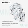 MOMOCO Boys' New Chinese Style Summer Two-Piece Set