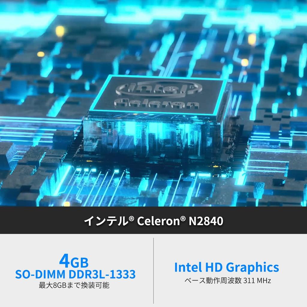 Skynew Bezwentylatorowy Mini PC Prawie bezgłośny Oszczędność energii Celeron N2840 4 GB DDR3L 128 GB Win10 Pro Numer produktu K3 / / SSD / Wi-Fi / Bluetooth 4.2 /