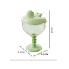 Cute No-Spill Goblet Cup with Lid Plastic Sippy Cup with Measuring Marks Drinking Cup for Toddlers