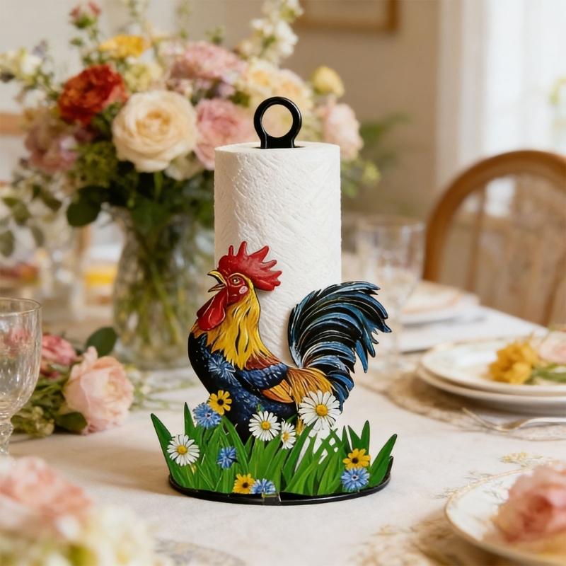 Themed Metal Poultry Tissue Box Case Great Present For Openhouses instances