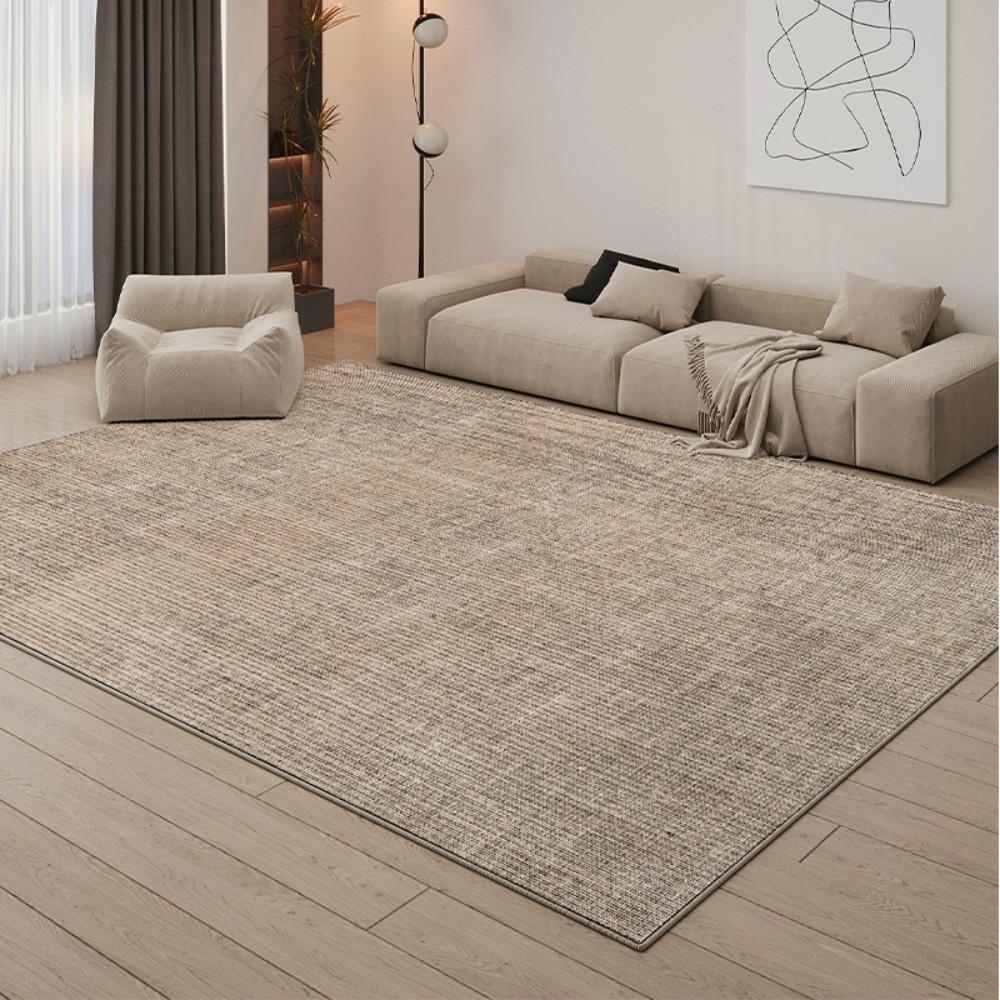Minimalistisch Crèmekleurig Gestreept Woonkamer Slaapkamer Tapijt Groot Oppervlak Tapijt Bank Tapijt Waterdicht Vlekbestendig Huisdecoratie 120X160CM(3.9X5.3FT