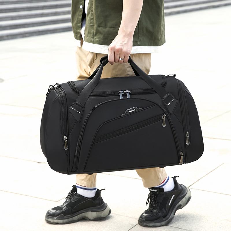 Travel Bag Large Capacity Duffel Bag Premium Sense Portable Fitness Bag One Shoulder Messenger Men's Boarding Bag Travel Bag