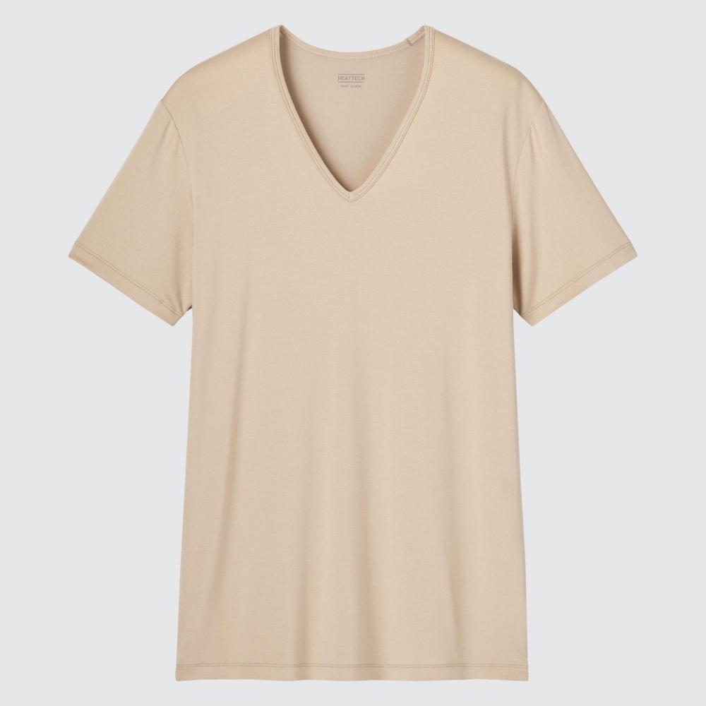 

Футболка UNIQLO JAPAN HEATTECH с V-образным вырезом (короткий рукав)