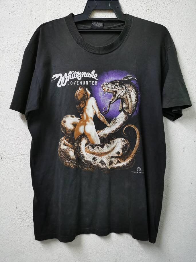 Rare Vintage 1980's Whitesnake Lovehunter T-shirt Cover Album 1979 EN565 Unisex T-Shirt