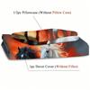 Red Flame Run Horse Pattern Printed Duvet Cover Soft Comfortable Oil Paint Style Bed Set Wildlife Theme Quilt Cover Pillowcases