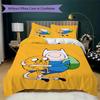 Adventure Time Anime Pattern Bedding Uilt Set Uilt Cover Pillowcase Home Decoration Birthday Gift (1 * Duvet Cover + 2 * Pillowcase  Without Core)03
