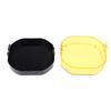 Led Work Light Cover Cube Cover Dustproof Yellow Black Lens Protection Cover For 40W Pods Fog Driving Lamp