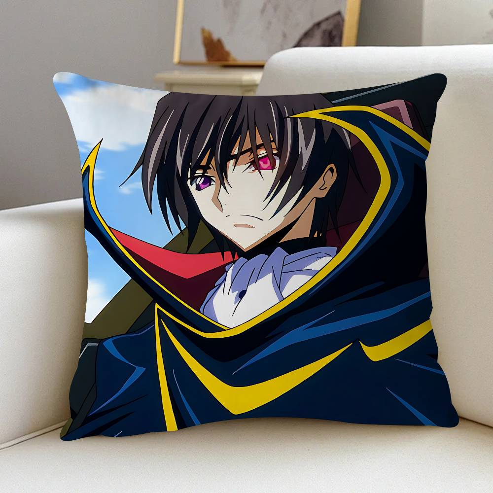 

Лелуш Л-Ламперуж Подушка Аниме Подушка Диван Кровать Подушка для головы Наволочка Чехол для подушки 45x45 см Мода 12x12Inch