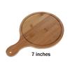 Neu 7/8/9 Zoll Langlebiges Rundes Holz-Pizza-Servierbrett Backschieber Schneidebrett Pizzaform Küchenzubehör Pizzablech