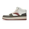 First Year Wear Resistant And Lightweight High Top Skateboard Shoes Men's White Brown Red 912548083-6