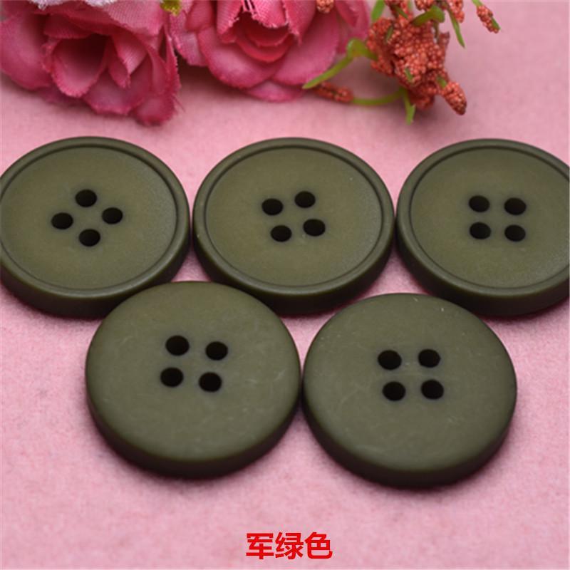 

Пуговица Пуговица Цветная пуговица для пальто Круглая пуговица Черная пуговица для ветровки Пуговица для пижамы Пуговица для свитера Шерстяная пуговица для одежды 28L = 18.0MM * Army Green
