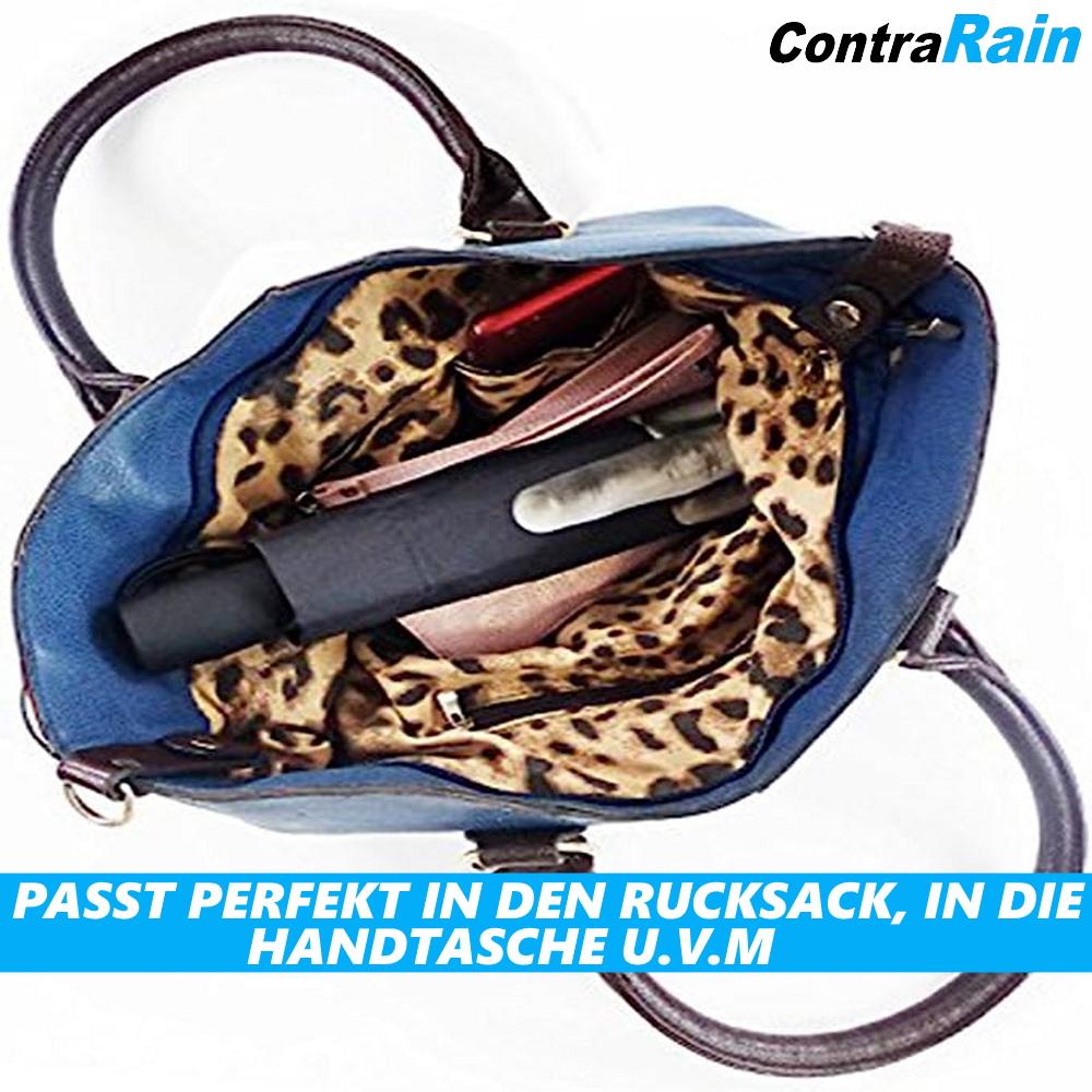 CONTRARAIN Mittelfinger Regenschirm Spaß faltbarer Taschenschirm Stinkefinger