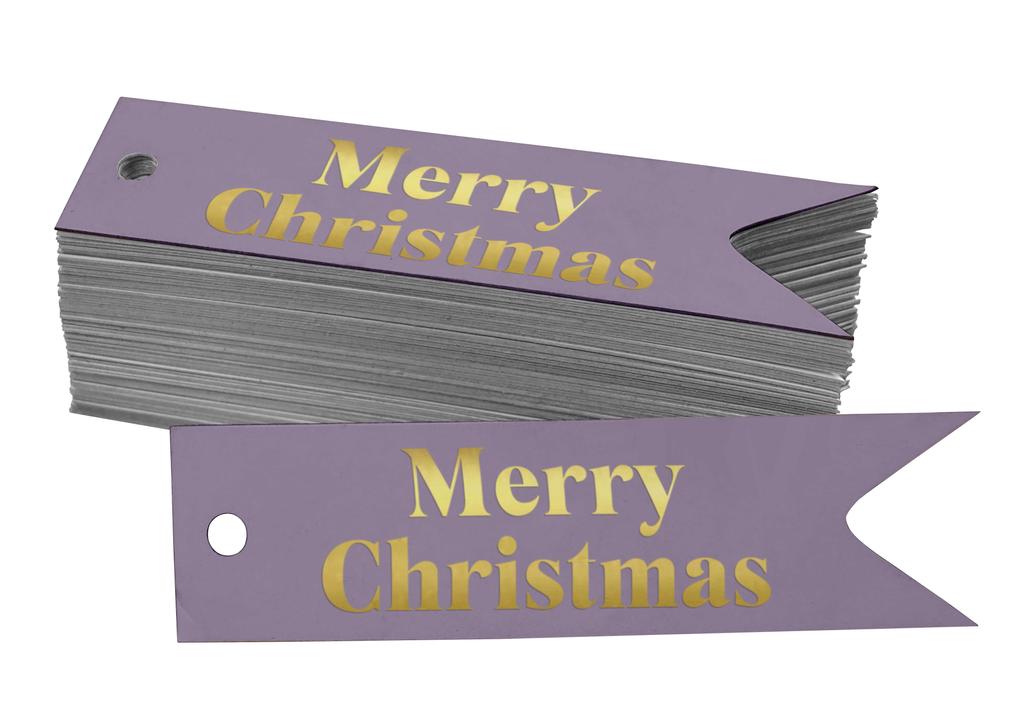 Inkdotpot Frohe Weihnachten Flaschenanhänger Echtgoldfolie Gastgeschenkanhänger Packung von