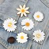 Pretty Daisy Brooches Cartoon Fashionable Flowers Badge Enamel Pins Backpack Denim Lapel Pin Jewelry Gifts for Girls Accessories