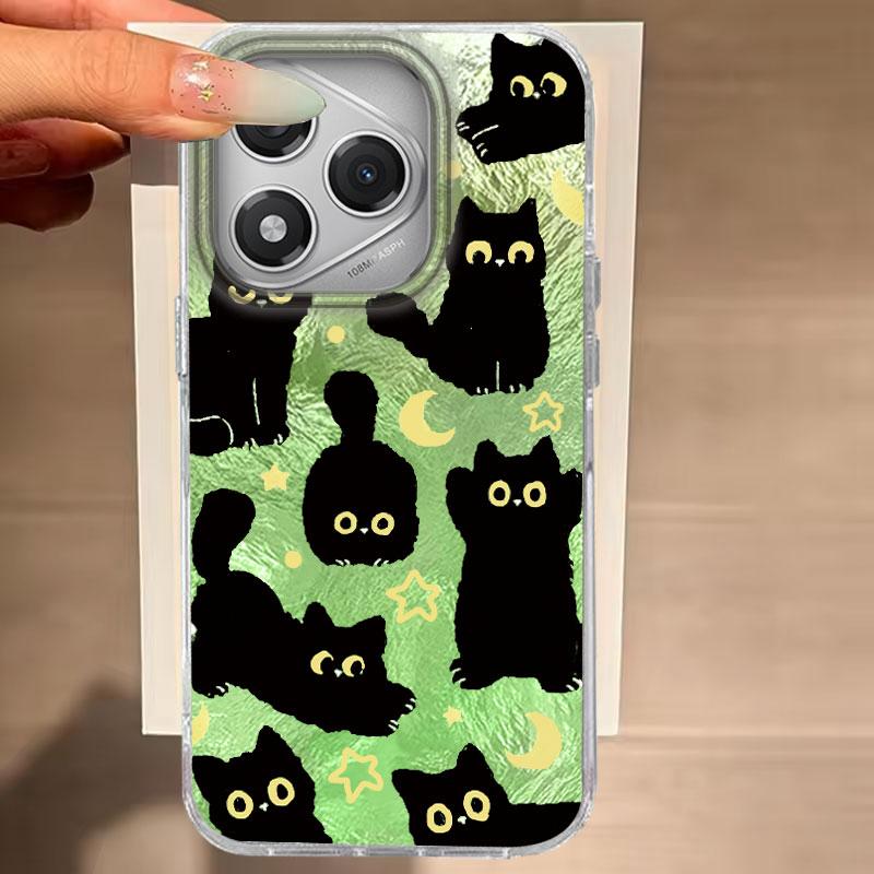 

Чехол для Honor 400 Lite 200 Pro 200Lite X9c X9a X8b X8a 5G Чехол для телефона Кот Мультяшный Градиент Для Honor 200 Защитные Задние Сумки Honor X8b белый