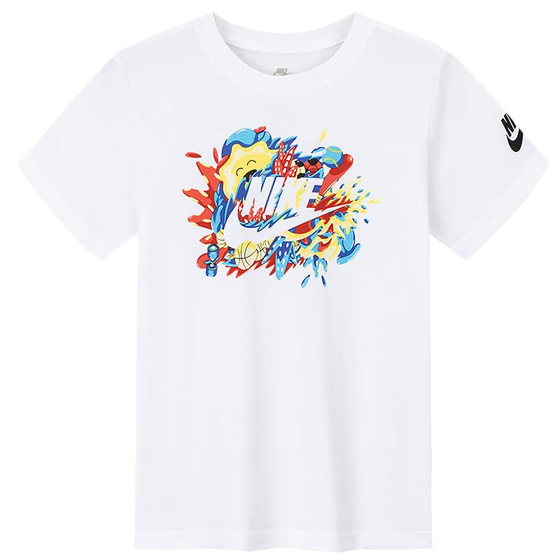 NIKE Boys  Basketball Print Short Sleeve T-Shirt 120/60