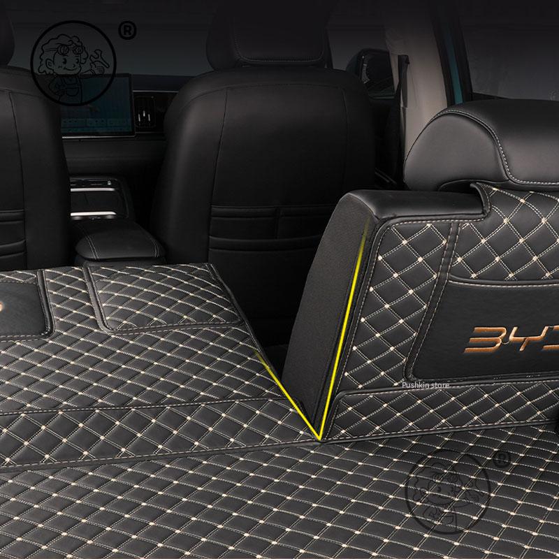 For BYD Sealion 06 EV/DMI 2025 2026 Car Boot Mat Rear Trunk Liner Cargo Leather Floor Carpet Tray Protector Accessories Mats