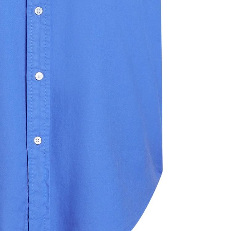 Polo Ralph Lauren Solid Color Pony Embroidered Single-Breasted Polo Collar Loose Sleeveless Shirt Women shirts Blue WMPOSHTNDO20611-400