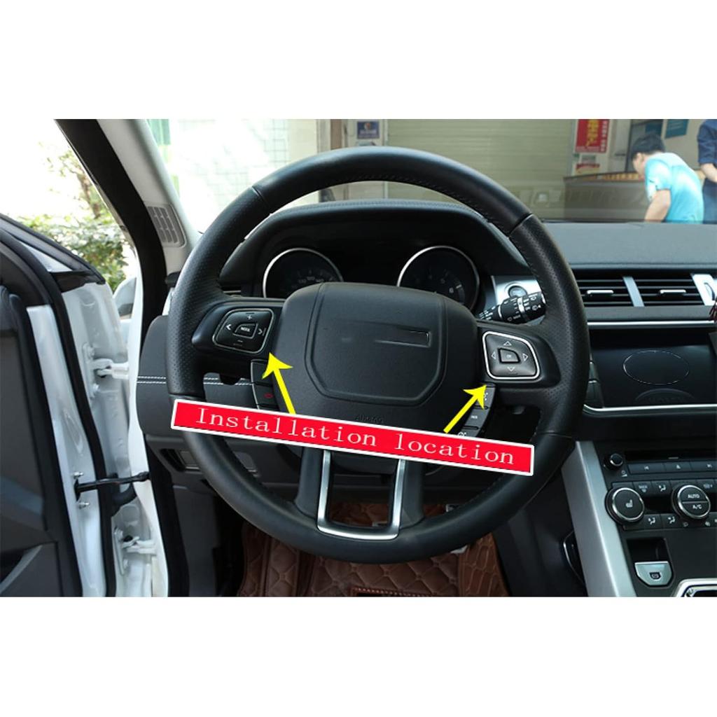for Land Rover Range Rover Evoque 2012-2018, ABS Oak Wood color Car Interior Car Window Lift Switch Button Frame Cover Trim Accessories