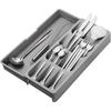 Kitchen Drawer Organizer Tray,Drawer Organiser,Cutlery Tray,Expandable Utensil Tray for Kitchen,Compact Plastic Storage Organisation for Spoons