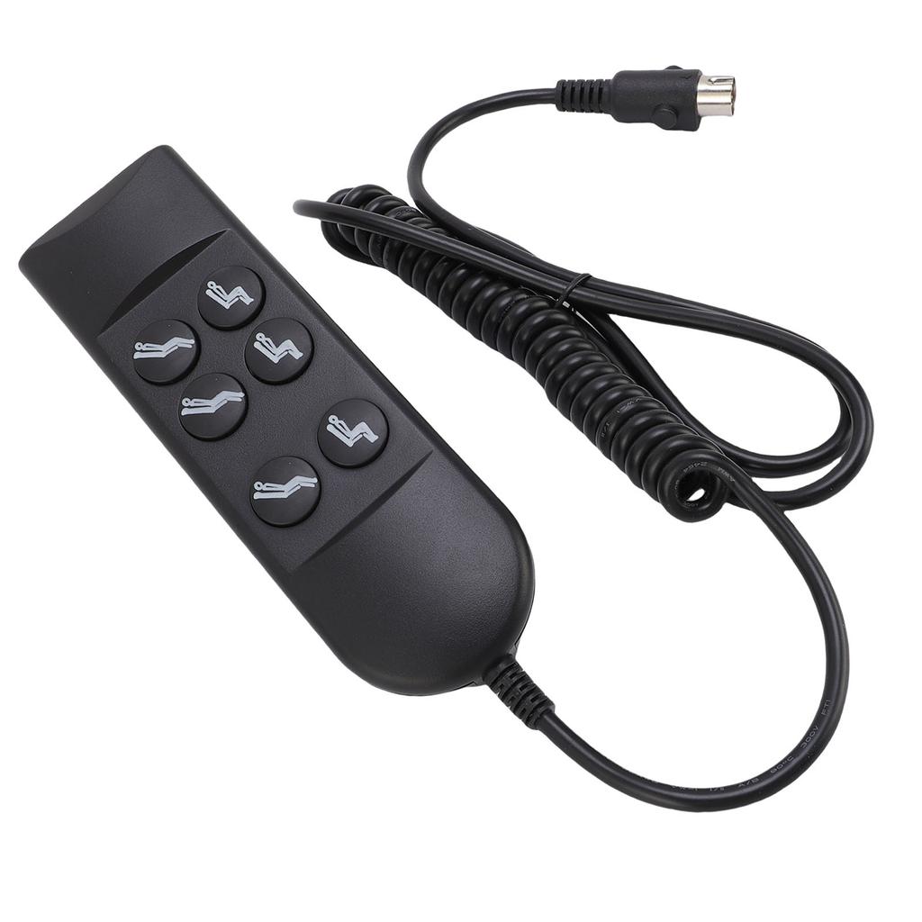 Lift Chair Controller 6 Keys Power Lift Sofa Chair Hand Control with 5 Pin Connector for 2 Motor Electric Recliner